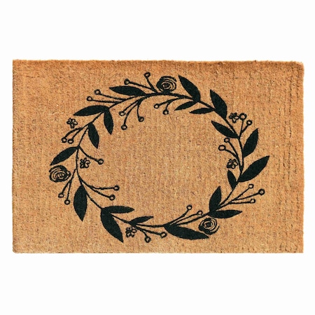 Calloway Mills Black Rose Door Mat 24'' x 36'' x 1.5'' Letter NP 103362436NP